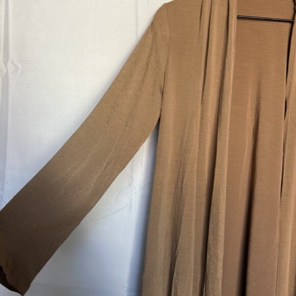 ❤️5/$25❤️ Linea by Louis Dell’Olio Feather Jersey Open Front Cardigan - Picture 2 of 6